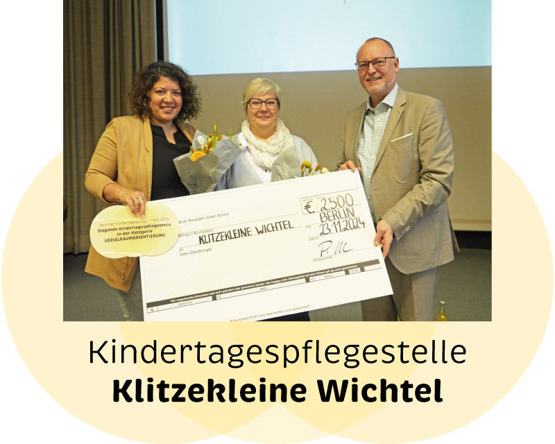 Kindertagespflegestelle des Jahres: Klitzekleine Wichtel